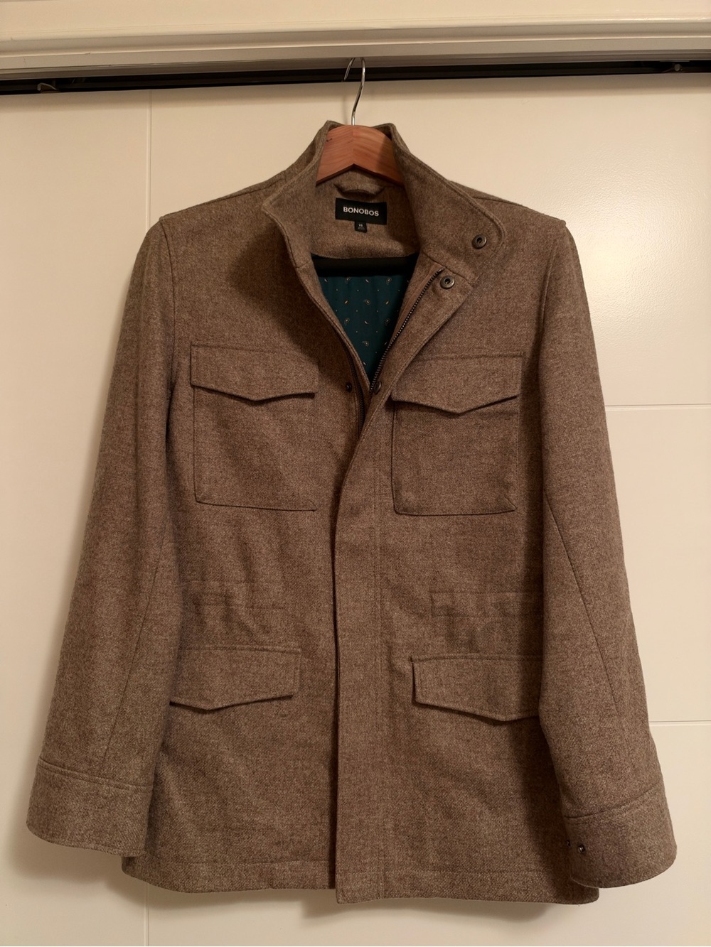 Bonobos Men's Brown Wool Field Jacket